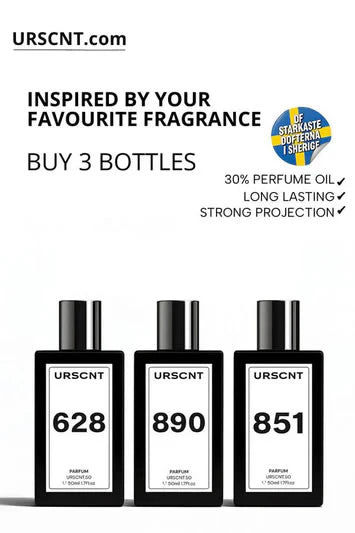 Three 50 ml bottles URSCNT.COM