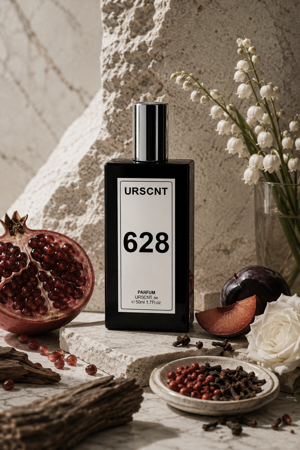 Inspired by Pomegranate and Noir-  No 628 Extrait De Parfum URSCNT