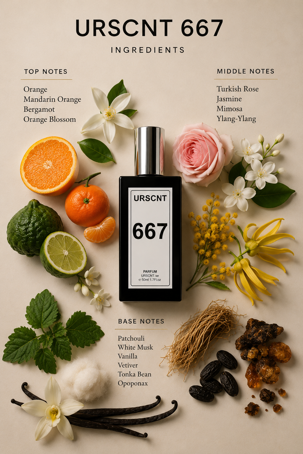 Inspired by Mademoiselle- No 667  Extrait De Parfum URSCNT
