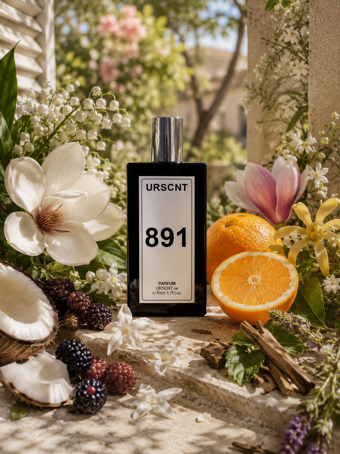 Inspired by Flora Gorgeous Magnolia - No 891 Extrait De Parfum URSCNT